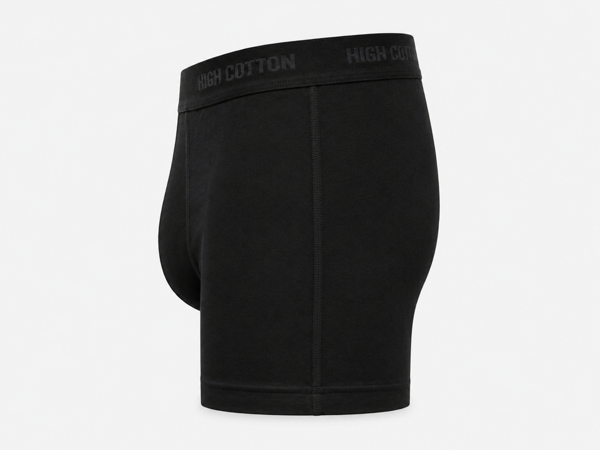 Men’s Cotton Long Boxer Briefs – Colors